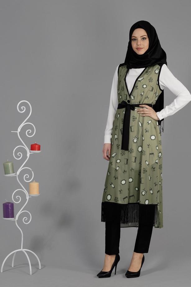 Vêtements hijab  T 4695 Verso Yelek-Alv Fashion - TRENDTESETTÜR