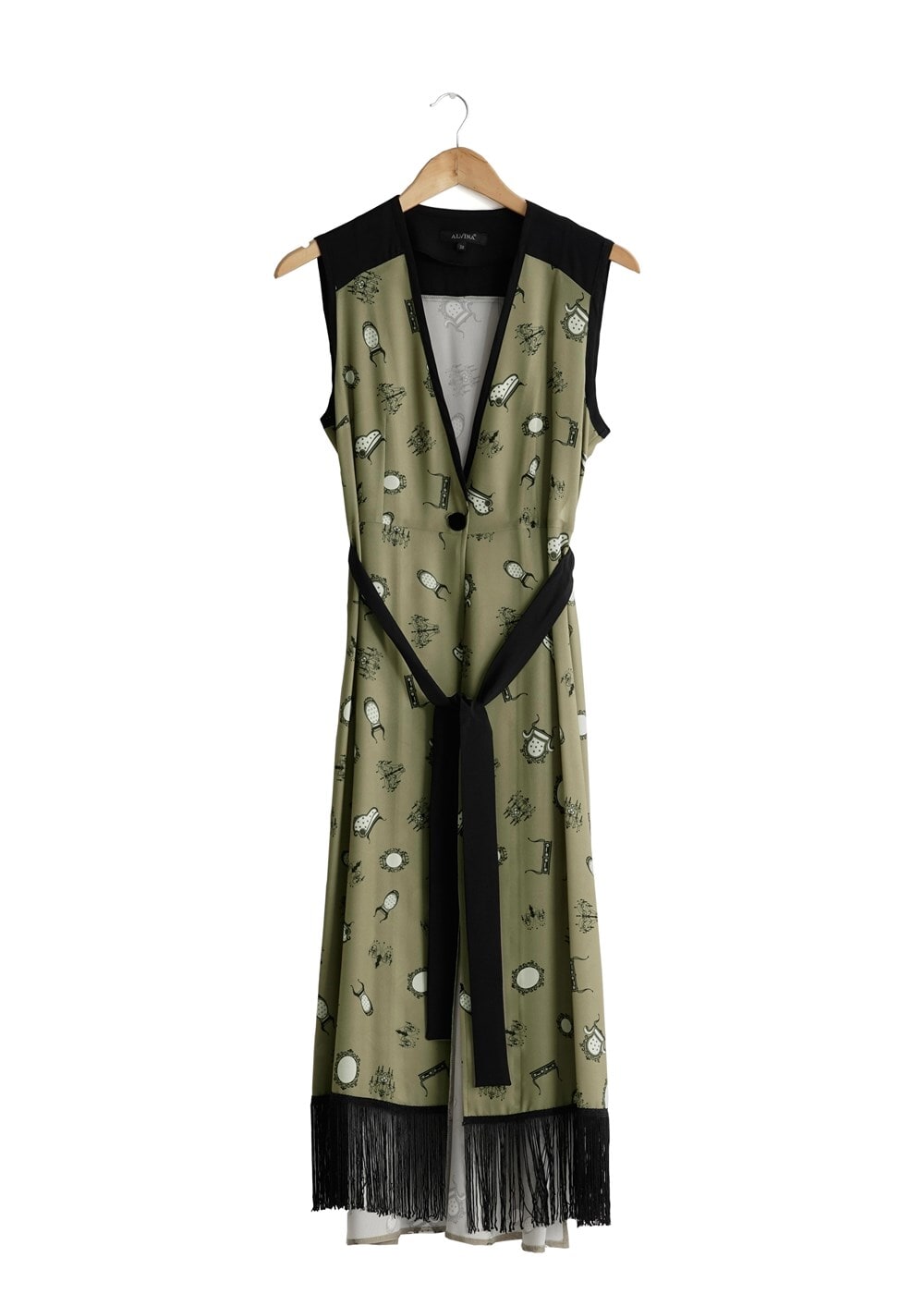 Tesettür giyim HAKİ T 4695 Verso Yelek-Alv Fashion