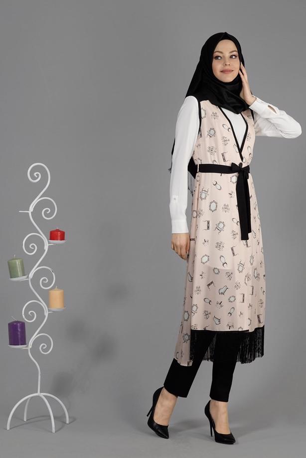 Vêtements hijab  T 4695 Verso Yelek-Alv Fashion - TRENDTESETTÜR