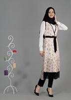Vêtements hijab POUDRE T 4695 Verso Yelek-Alv Fashion