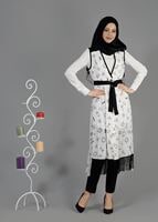 Tesettür giyim KREM T 4695 Verso Yelek-Alv Fashion