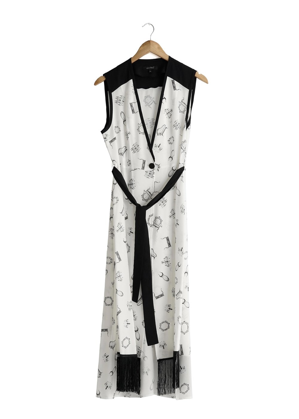 Tesettür giyim KREM T 4695 Verso Yelek-Alv Fashion