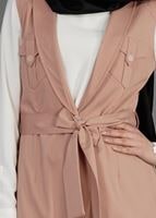 Tesettür giyim KAHVE T 4684 Nadya Yelek-Alv Fashion