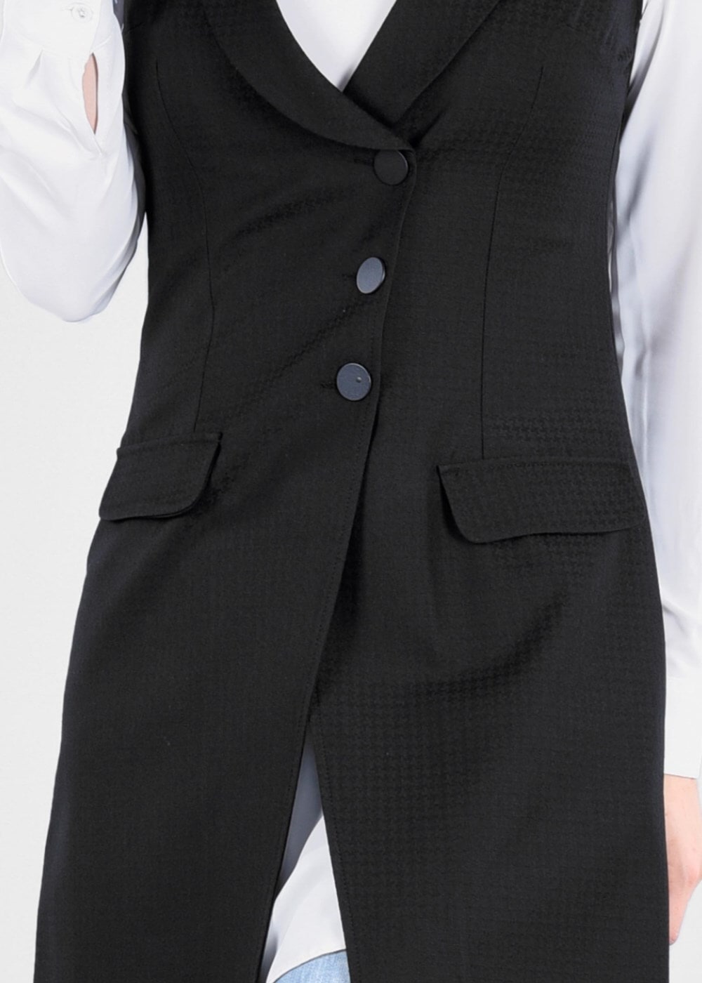 Tesettür giyim SİYAH T 4688 Crista 652 Tesettür Yelek-Alv Fashion