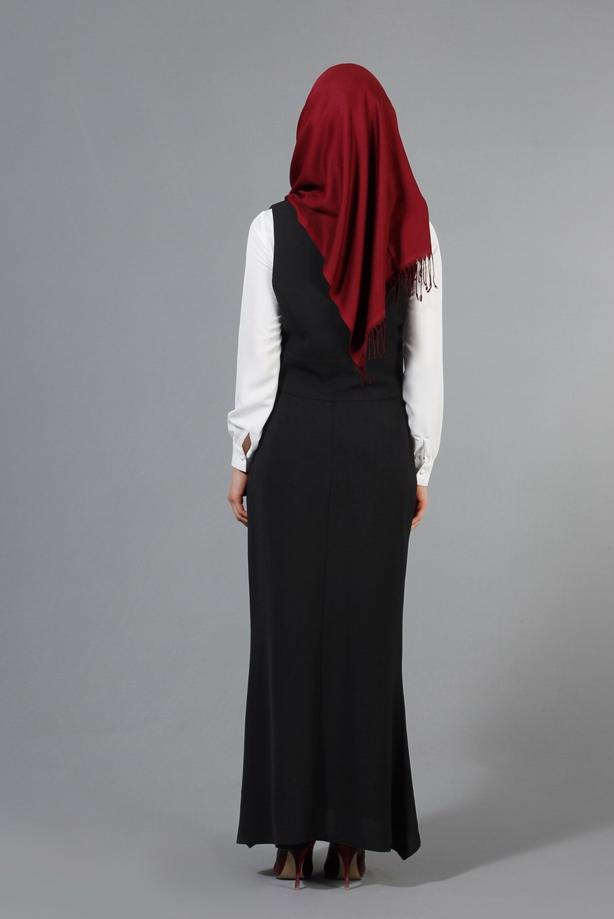Vêtements hijab  T 9116 Bezen 2′li Yelekli Takım - TRENDTESETTÜR