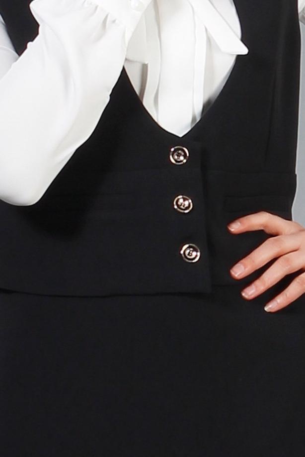 Vêtements hijab  T 9116 Bezen 2′li Yelekli Takım - TRENDTESETTÜR