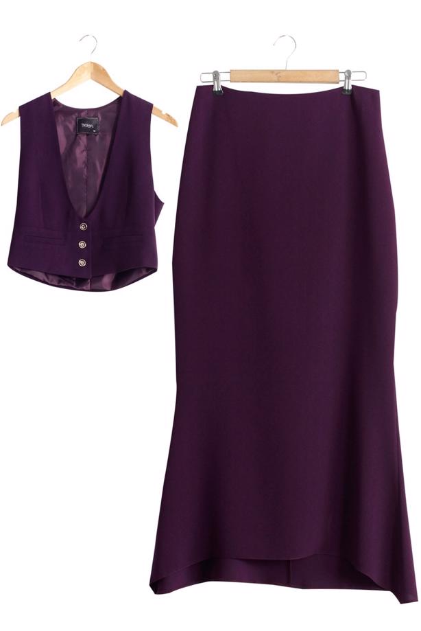 Vêtements hijab  T 9116 Bezen 2′li Yelekli Takım - TRENDTESETTÜR