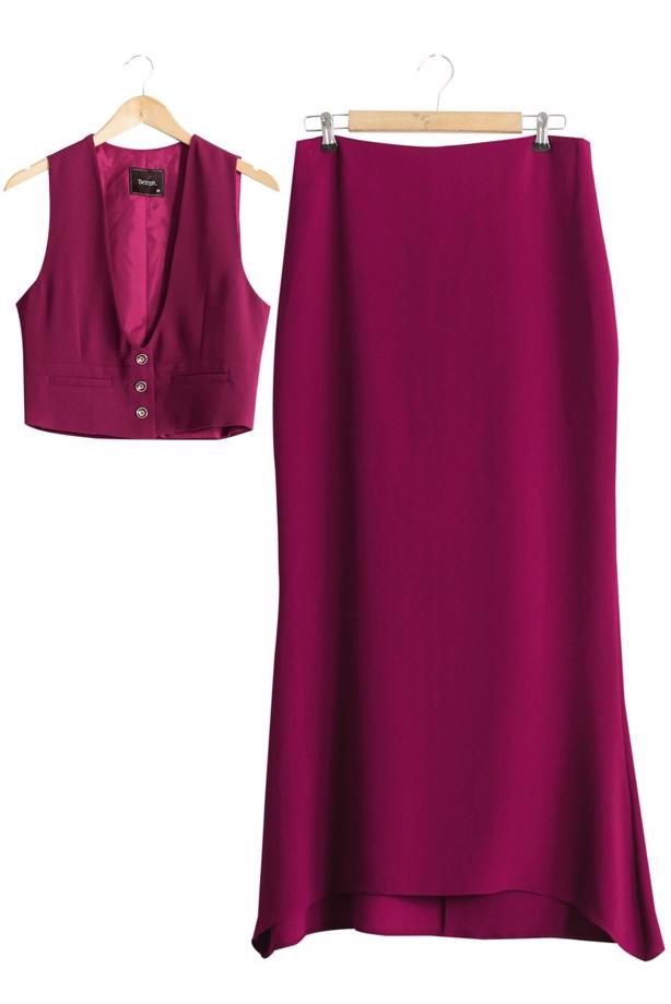 Vêtements hijab  T 9116 Bezen 2′li Yelekli Takım - TRENDTESETTÜR