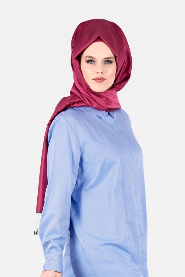 Vêtements hijab  T 50427 Allday Gizli Düğmeli Tunik - TRENDTESETTÜR