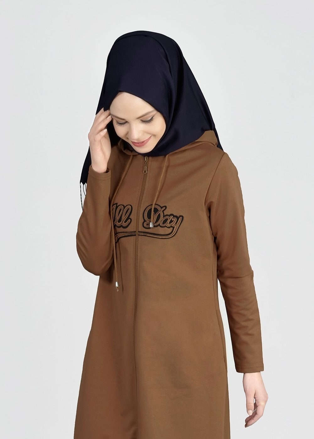 Tesettür giyim TABA T 50478 Allday Baskı Detaylı Spor Tunik