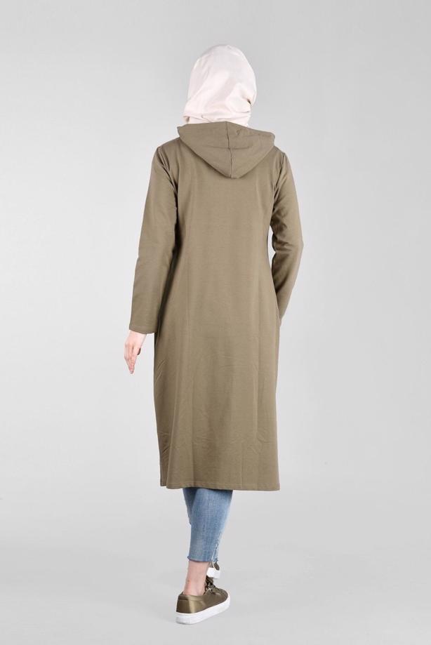 Hijab-Kleidung  T 50478 Allday Baskı Detaylı Spor Tunik - TRENDTESETTÜR