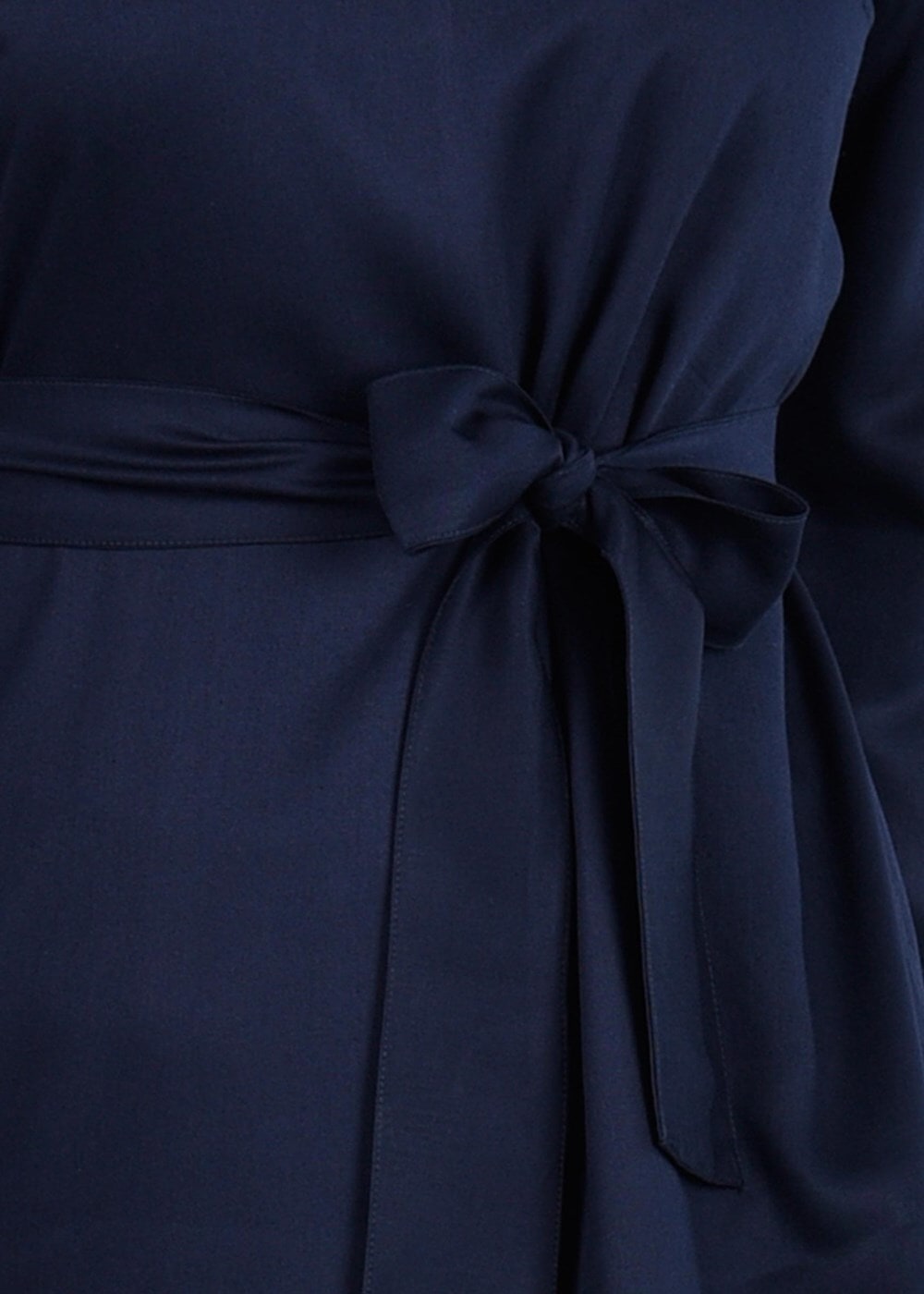 Tesettür giyim LACİVERT T 80105 Düğme Detaylı Pantolonlu Takım