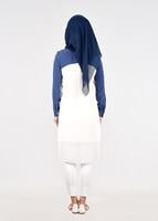 Tesettür giyim LACİVERT T 4648 Krelia Tesettür Tunik-Alv Fashion