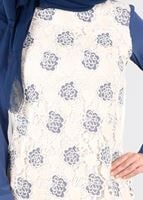 Tesettür giyim LACİVERT T 4648 Krelia Tesettür Tunik-Alv Fashion