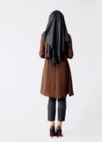 Tesettür giyim TABA T 671 Mısra Erkek Yaka Salaş Tunik