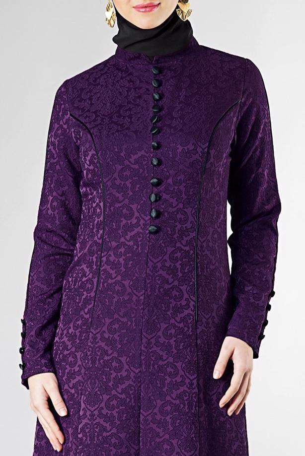 Vêtements hijab  MANDARIN COLLAR BUTTONED FORMAL 5703  - TRENDTESETTÜR