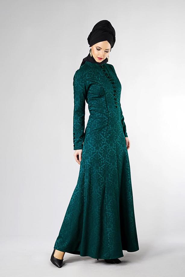 Vêtements hijab  MANDARIN COLLAR BUTTONED FORMAL 5703  - TRENDTESETTÜR