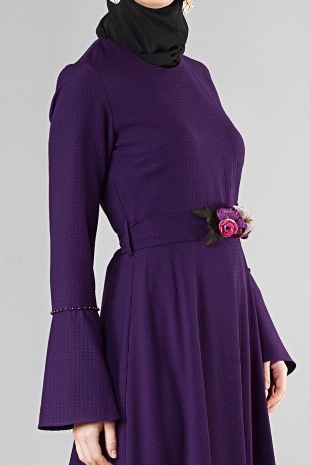 Vêtements hijab  BELTED FLARE FORMAL 9247 - TRENDTESETTÜR