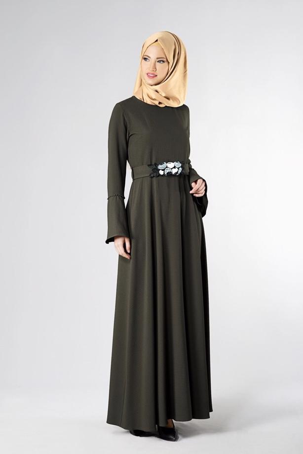 Vêtements hijab  BELTED FLARE FORMAL 9247 - TRENDTESETTÜR