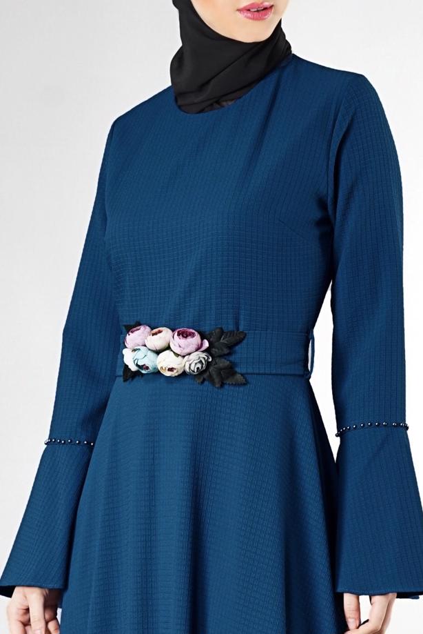 Vêtements hijab  BELTED FLARE FORMAL 9247 - TRENDTESETTÜR