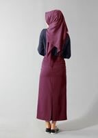 Hijab clothing NAVY BLUE BASIC CHIFFON BLOUSE 4121 