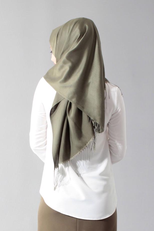 Hijab clothing CREAM BUTTONED BLOUSE 4122  - TRENDTESETTÜR