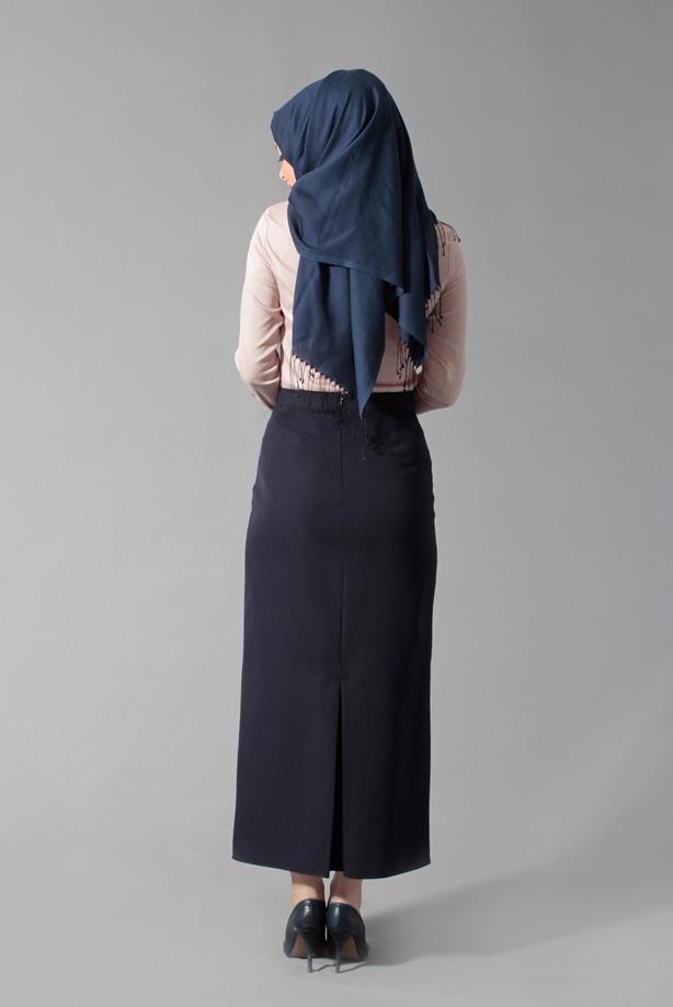 Tesettür giyim PUDRA GÜPÜR DETAYLI BLUZ 4134  - TRENDTESETTÜR