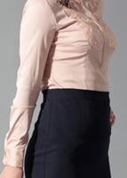 Hijab clothing POWDER GUIPURE DETAIL BLOUSE 4134