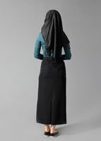 Tesettür giyim YEŞİL GÜPÜR DETAYLI BLUZ 4134 