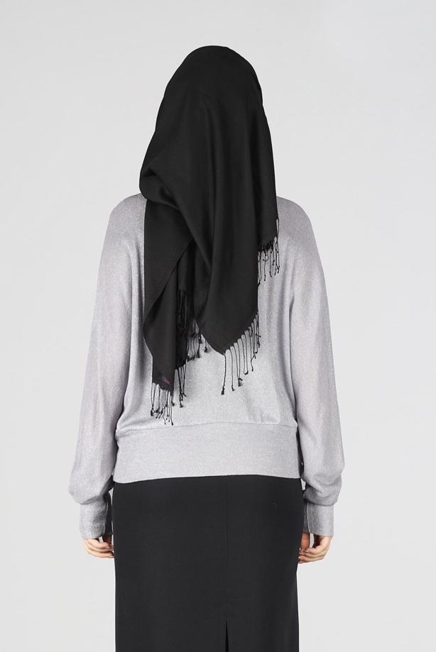 Hijab clothing GREY BASIC BLOUSE 4535  - TRENDTESETTÜR