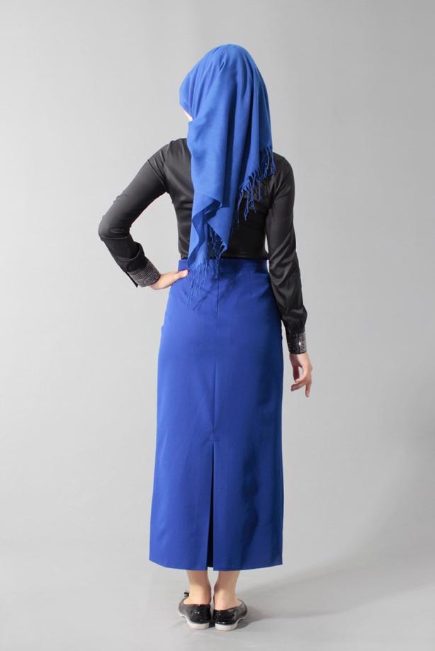 Hijab clothing BLACK GEM DETAILED BLOUSE 4864 - TRENDTESETTÜR