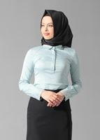 Hijab clothing BLUE GEM DETAILED BLOUSE 4864