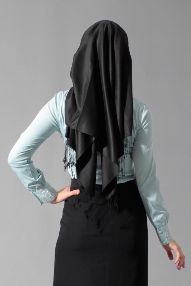 Hijab clothing BLUE GEM DETAILED BLOUSE 4864 - TRENDTESETTÜR