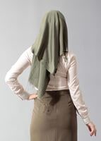 Hijab clothing ECRU GEM DETAILED BLOUSE 4864