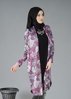 Tesettür giyim FUŞYA 5151-1 HIRKA