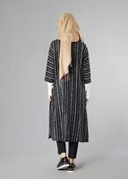 Hijab clothing BLACK STRIPPED CARDIGAN 791 