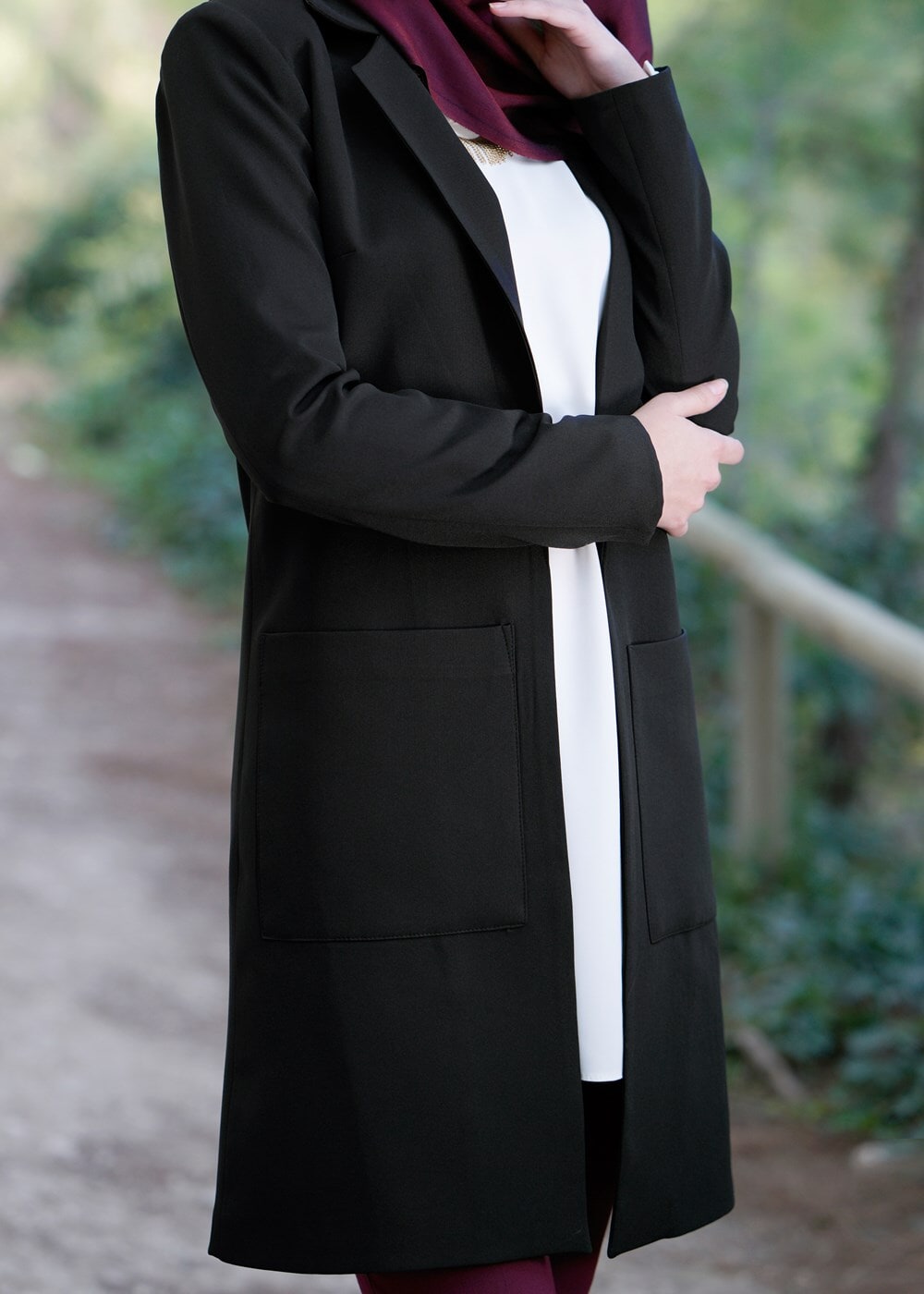 Tesettür giyim SİYAH 4656 CEKET