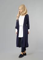 Tesettür giyim LACİVERT 7221 HIRKA