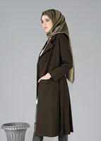 Tesettür giyim HAKİ 8366 CEKET 