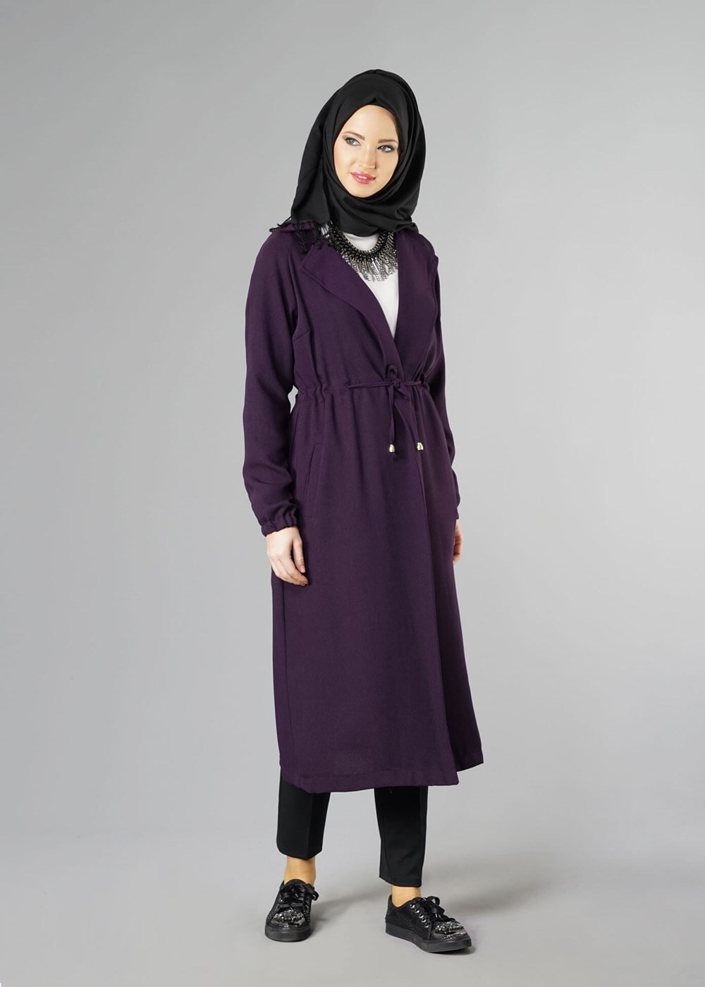 Tesettür giyim MOR 641 CEKET