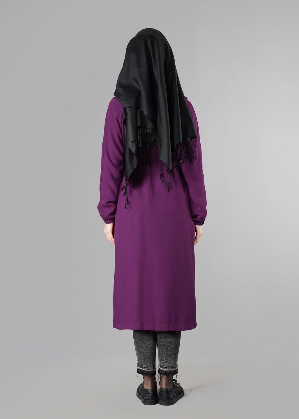 Tesettür giyim MOR 641 CEKET