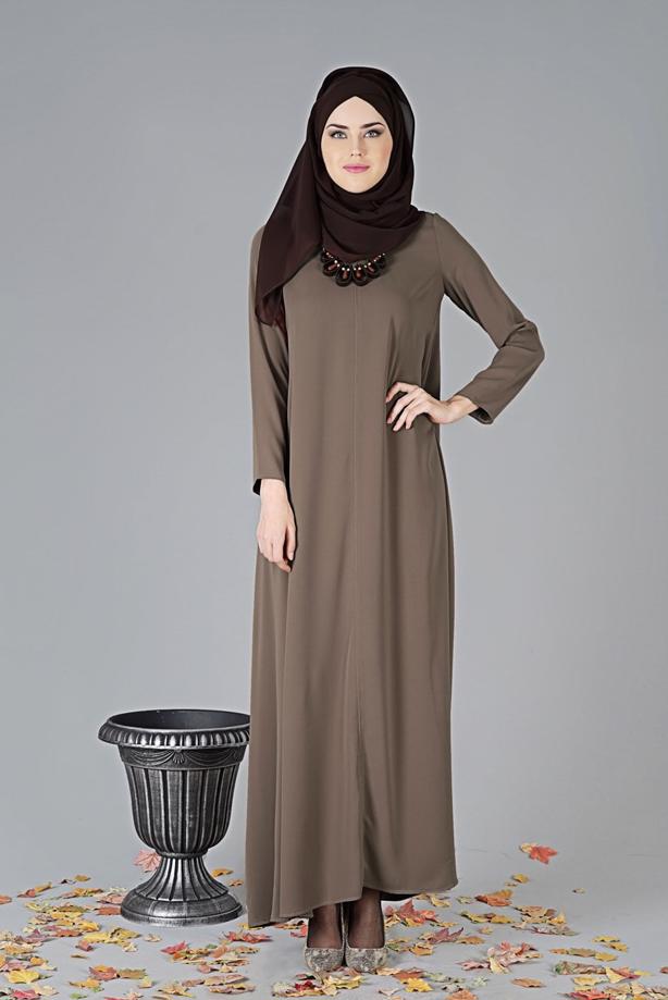 Tesettür giyim  7321 ELBİSE - TRENDTESETTÜR