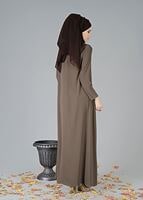 Hijab clothing MINK MANDARIN COLLAR DRESS 7321 
