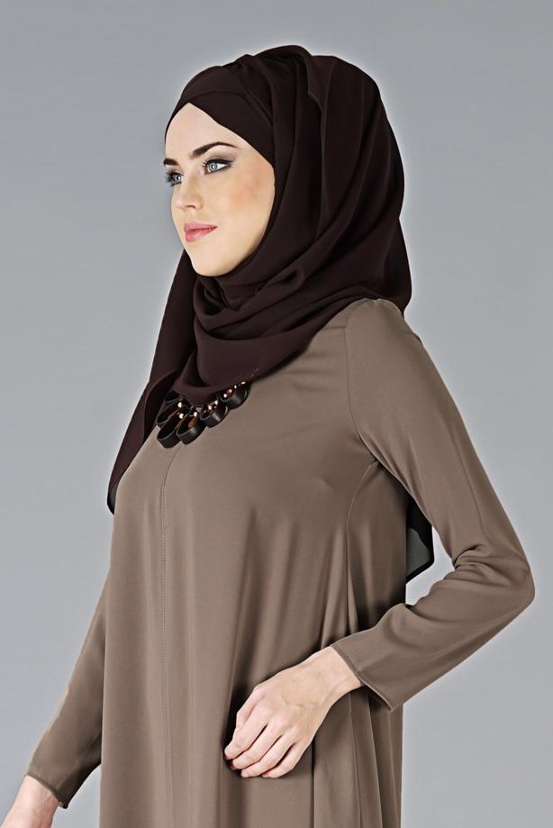 Tesettür giyim  7321 ELBİSE - TRENDTESETTÜR