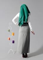 Tesettür giyim SİYAH 6802-1 ETEK