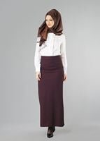 Hijab clothing CLARET RED TUBE SKIRT 056111 