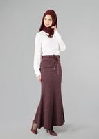 Vêtements hijab ROUGE BORDEAUX JUPE SIRENE 256121 