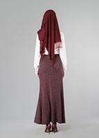 Vêtements hijab ROUGE BORDEAUX JUPE SIRENE 256121 