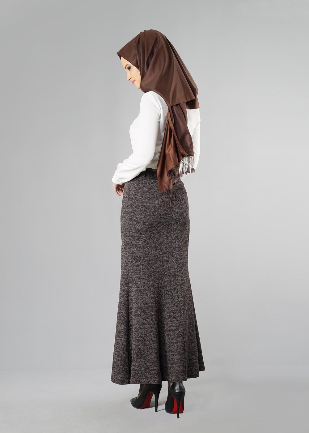 Hijab clothing BROWN MERMAID SKIRT 256121