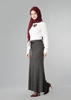 Vêtements hijab KAKI JUPE SIRENE 256121 